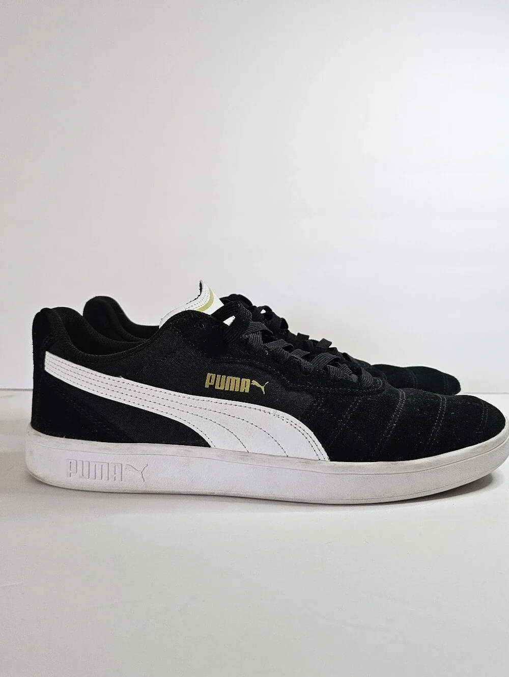 Puma Astro Kick Black White Sneakers Men's 11.5 Casual Streetwear Suede
